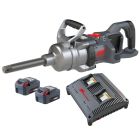 IRTW9691-K2E image(0) - Ingersoll Rand 20V High-torque 1" Cordless Impact Wrench Kit, 3000 ft-lbs Nut-busting Torque, 2 Batteries and Charger, 6" Extended Anvil