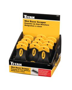 TITAN 12PC Mini Single-edge Razor Scraper Display