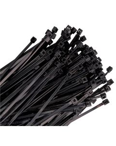 KTI78145 image(1) - K Tool International Cable Zip Tie 14 in. Black 100/Pack 120 lb. Tensile