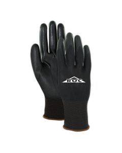 Black Polyurethane Palm Coated 100% Polyester Machine Knit Glove (Size 6/XS)