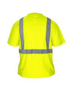 Class-2 Black Bottom Reflective Yellow T-Shirt