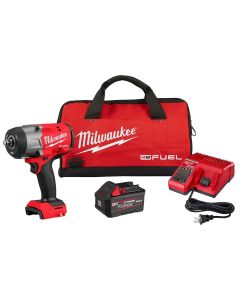 MLW2967-21F image(0) - Milwaukee Tool M18 FUEL 1/2" High Torque Impact Wrench w/ Friction Ring REDLITHIUM FORGE Kit