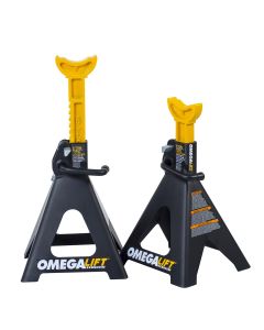 OME32068 image(0) - 6 ton double locking ratchet style jack stands