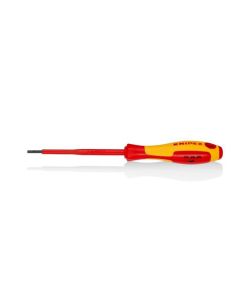 KNP982030 image(0) - Slotted Screwdriver, 4"-1000V Insulated, 7/64" tip