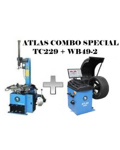 Atlas Automotive Equipment Atlas Equipment TC229 Rim Clamp Tire Changer + WB49-2 Wheel Balancer Combo Package