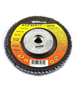 FOR71930 image(2) - Forney Industries Flap Disc, Type 29, 4-1/2 in x 5/8 in-11, ZA36
