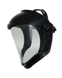 UVXS8510 image(0) - Honeywell Safety Products Usa Uvex Bionic Face Shield with Clear Polycarbonate Visor and Anti-Fog/Hard Coat, Black Matte