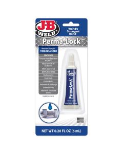 J-B Weld 24206 Perma-Lock Medium Strength Threadlocker - Blue - 6 ml.