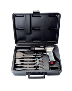 Super Duty Air Hammer Kit, 3000 BPM, 2-9/32" Stroke, 3/4" Bore, Includes Carrying Case and Six Assorted Chisels