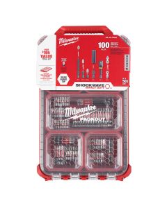 MLW48-32-4082 image(3) - Milwaukee Tool SHOCKWAVE Impact Duty Driver Bit PACKOUT Set - 100PC