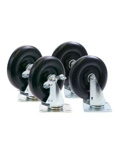 Portacool Replacement 8" Caster Kit - 2 locking casters, 2 non-locking casters
