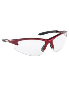 SAS540-0400 image(0) - SAS Safety DB2 Safe Glasses w/ Clear Lens and Red Frame in Polybag