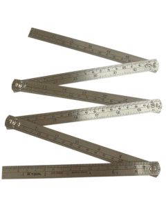 KTI72644 image(1) - K Tool International Steel Folding Rule 3' Length