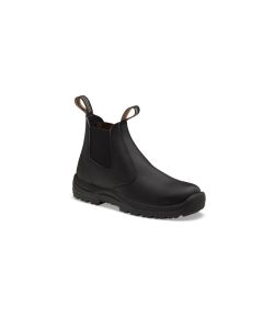 Soft Toe Elastic Side Slip-on Boot, Water Resistant, Kick Guard, Black, AU size 8, US size 9