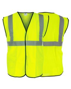 SAS Safety Class-2 Type R Hi-Viz Yellow Safety Vest, XL