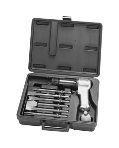 IRT121K6 image(1) - Ingersoll Rand Super Duty Air Hammer Kit, 3000 BPM, 2-9/32" Stroke, 3/4" Bore, Includes Carrying Case and Six Assorted Chisels