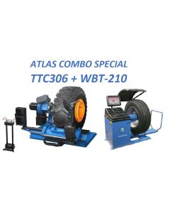 ATETTCWB-COMBO4-FPD image(0) - Atlas Equipment TC306 Tire Changer+WBT210 Wheel Balancer Combo (SHIPPED)