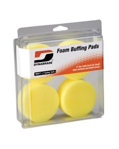 Dynabrade 3" Yellow Foam Cutting Pads (Four in clear pkg.)