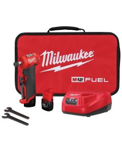 MLW2485-22 image(3) - Milwaukee Tool M12 FUEL 1/4" Right Angle Die Grinder 2 Battery Kit
