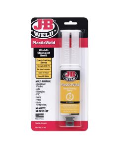 JBW50132 image(2) - J B Weld J-B Weld 50132 PlasticWeld Quick-Setting Epoxy Syringe - 25 ml.