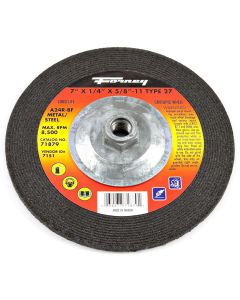 FOR71879 image(0) - Grinding Wheel, Metal, Type 27, 7 in x 1/4 in x 5/8 in-11