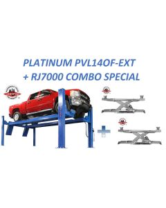 ATEAP-PVL14OF-EXT-COMBO-FPD image(2) - Atlas Automotive Equipment Atlas Equipment Platinum PVL14OF-EXT Alignment Lift + RJ7000 Rolling Jacks ALI Certified Combo