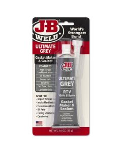 JBW32327 image(1) - J-B Weld 32327 Ultimate Grey High Temperature RTV Silicone Gasket Maker and Sealant - 3 oz.