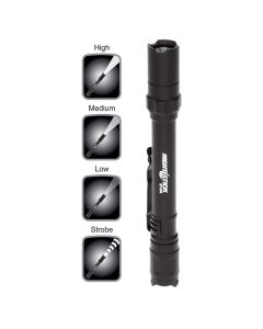 Bayco Mini-TAC Pro Flashlight - Black - 2 AAA Batteries