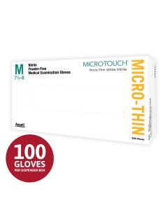 Microflex MIcro-Thin Nit Disp Gloves NL PF Exam Blue Large Box/300 units