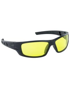 SAS Safety VX9 Safety Glasses w/ BLACK FRAME / YELLOW LENS (POLYBAG)