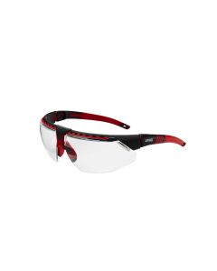 UVXS2860HS image(0) - Uvex Uvex Avatar Glasses Blk/red, Clear Hsaf