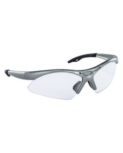 SAS Safety Diamondback Safe Glasses w/ Gray Frame and Clear Lens