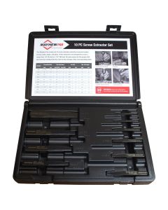 10-PC SCREW AND PIPE EXTRACTOR SET