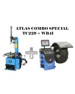Atlas Equipment TC229 Rim Clamp Tire Changer + WB41 Wheel Balancer Combo Package