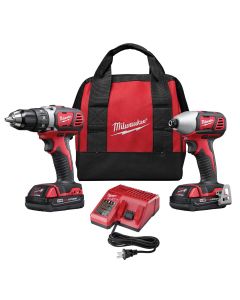 MLW2691-22 image(2) - Milwaukee Tool 2-PC M18 COMP LITHIUM ION DRILL/DRIVER IMP WRENCH COMBO (2) BATT KIT
