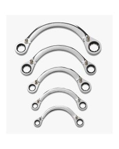 KDT9850 image(1) - GearWrench HALF MOON GEAR WRENCH 5PC METRIC SET
