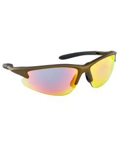 SAS Safety DB2 Safe Glasses w/ GoldFrame and Iridium Lens in Polybag