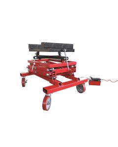 American Forge & Foundry AFF - Power Train Lift - 2,500 Lbs. Capacity - Scissor Lift Design -  33" Min H to 77" High H - Air/Hyd Foot Pedal Operated