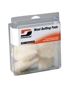 Dynabrade 3" Synthetic Wool Pads (Four in clear pkg.)