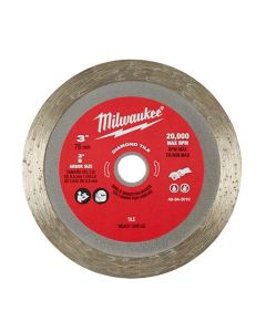 MLW49-94-3010 image(1) - Milwaukee Tool 3" DIAMOND TILE CUT-OFF BLADE MAX 20,000 RPM