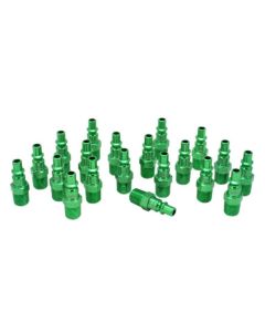 Milton Industries ColorFit Plugs, A-style Green, 1/4" MNPT