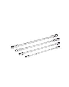KDT86831 image(0) - 4 Piece 90-Tooth 12 Point SAE GearBox� Double Flex Ratcheting Wrench Set