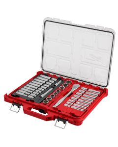 MLW48-22-9487 image(2) - Milwaukee Tool 47pc 1/2" Drive Ratchet & Socket Set with PACKOUT Low-Profile Organizer