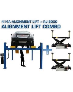 ATEATTD-414A-COMBO-FPD image(2) - Atlas Automotive Equipment Atlas Equipment 414A Alignment Lift + RJ8 Rolling Jacks Combo