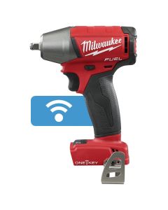 MLW2758-20 image(5) - Milwaukee Tool M18 FUEL with ONE-KEY 3/8" Compact Impact Wrench w/ Friction Ring (Tool Only)