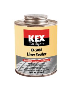 KEX Tire Repair Liner Sealer, Flammable, 16 oz. Brush Top Can