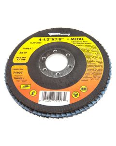 Flap Disc, Type 27, 4-1/2 in x 7/8 in, ZA60