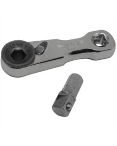 VIMDD2 image(0) - VIM Tools 1/4 in. Ratchet Double Square Drive Offset Handle