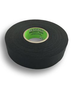 Chaos Safety Supplies Renfrew Cloth Hockey Tape, 1" (Straight Edge Black, 25m long)