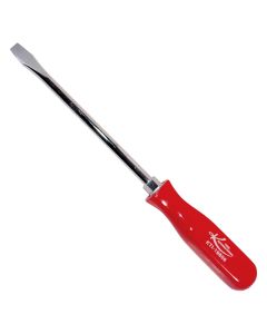KTI19806 image(0) - K Tool International 6 in. Slotted Screwdriver with Red Square Handle (
